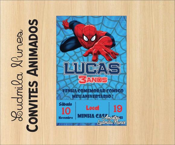 Convite Digital Homem Aranha