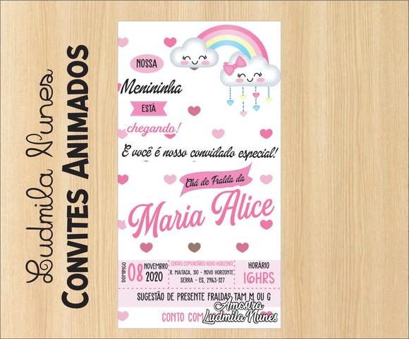 Convite Digital Chá Chuva de amor