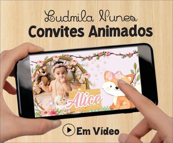 Convite Animado Bosque + Convite Digital com Foto Lembrete