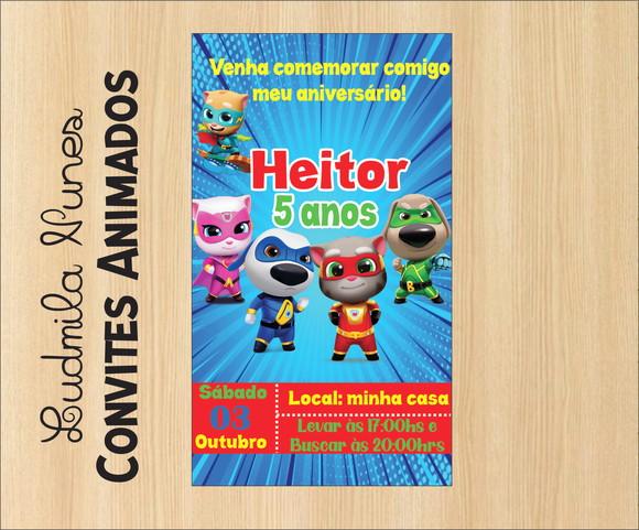 Convite Digital Tom Hero Dash