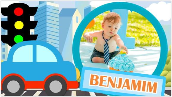 Convite Animado Carrinhos