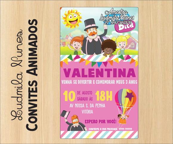 Convite Digital Mundo Bita menina