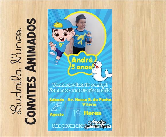 Convite Digital com foto Luccas Neto