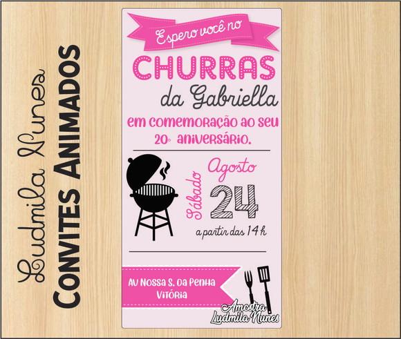 Convite Digital Churrasco