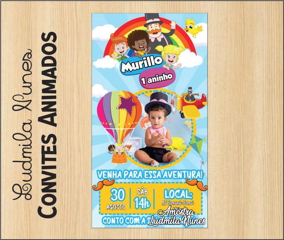 Convite Digital Com Foto Mundo Bita
