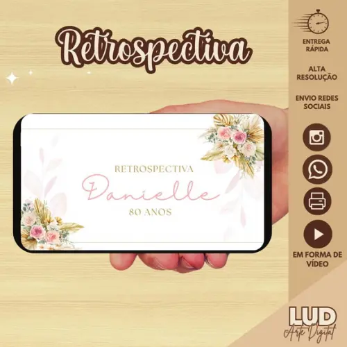 Retrospectiva com Trechos Desenhos - 80 Anos - 150 Fotos