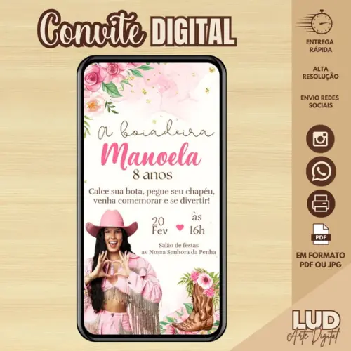 Convite Digital Ana Castela