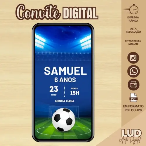 Convite Digital Futebol
