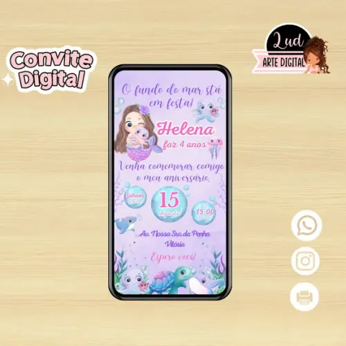 Convite Digital Sereia
