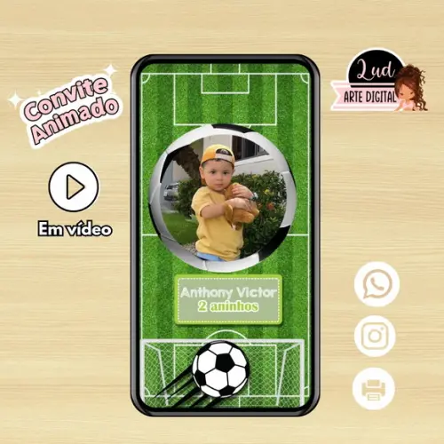 Convite Animado Futebol