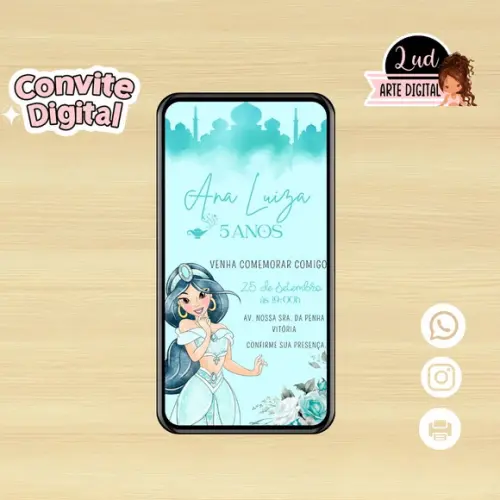 Convite Digital Jasmine
