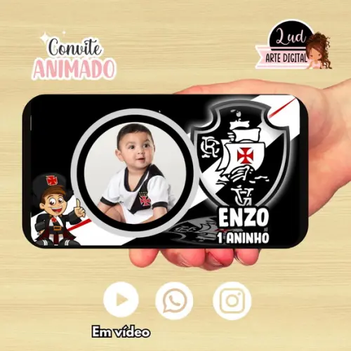 Convite Animado Vasco/futebol