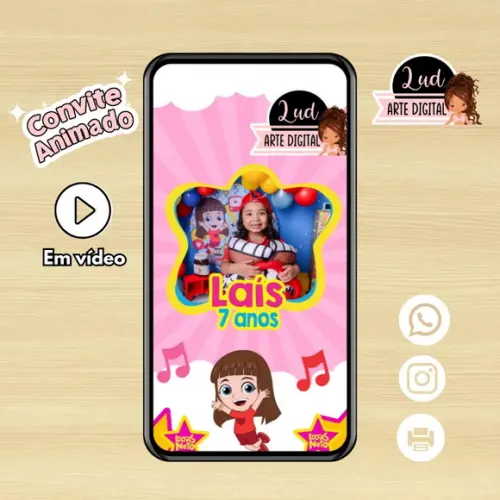 Convite Animado os Aventureiros / Luccas Neto e Gih Menina