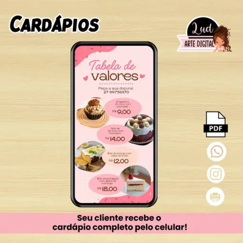 Cardápio Digital - Personalizados