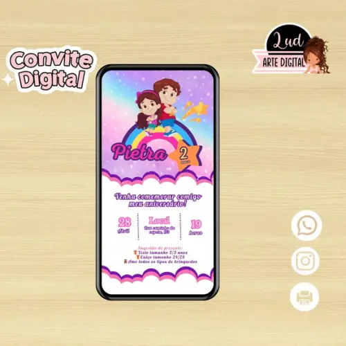 Convite Digital Maria Clara e Jp