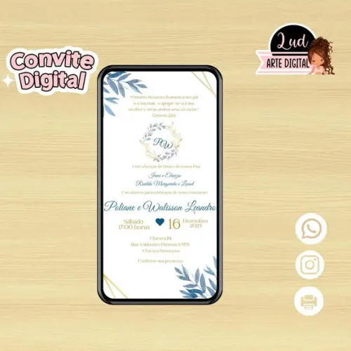 Convite Digital Casamento
