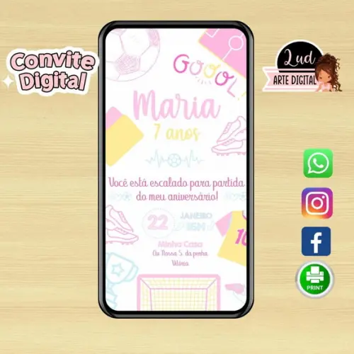 Convite Digital Futebol