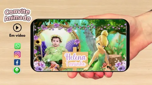 Convite Animado Sininho / Tinker Bell