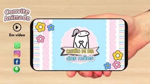Cartão Animado Dia das Mãe