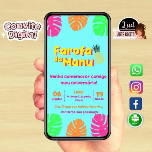 Convite Digital Farofa