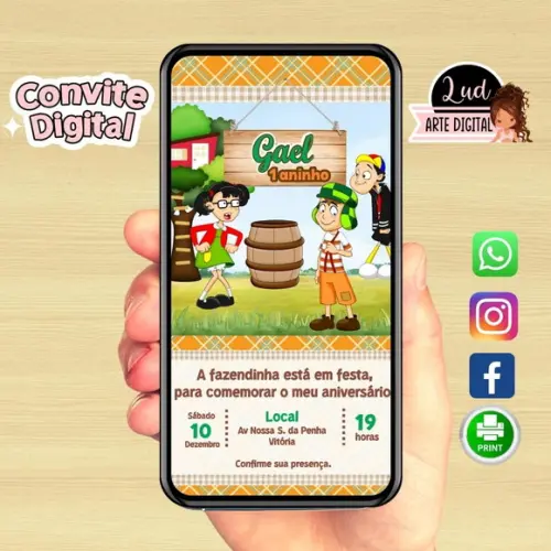 Convite Digital Chaves