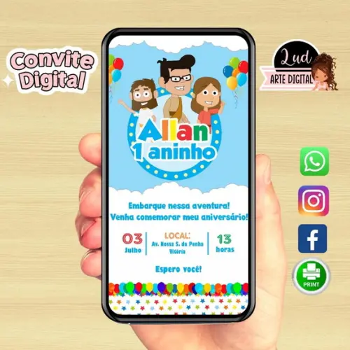 Convite Digital Minha Vida É Uma Viagem