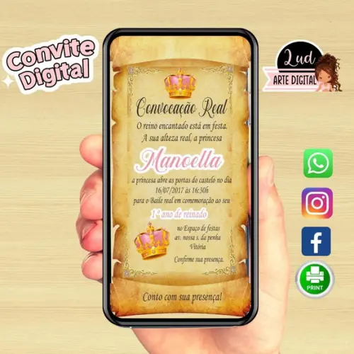 Convite Digital Realeza