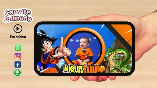 Convite Animado Dragon Ball