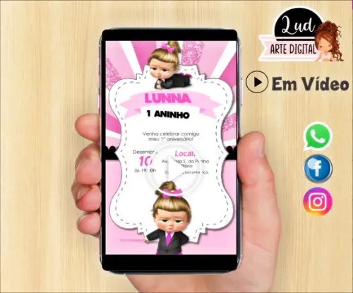Convite Animado poderosa chefinha
