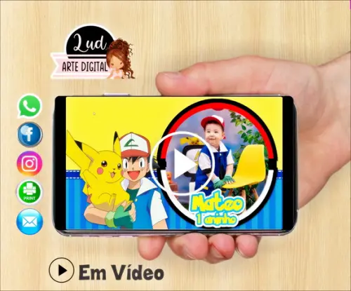Convite Animado Pokémon