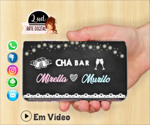 Convite Animado Chá Bar