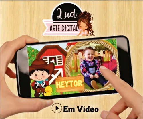 Convite Animado Fazendinha