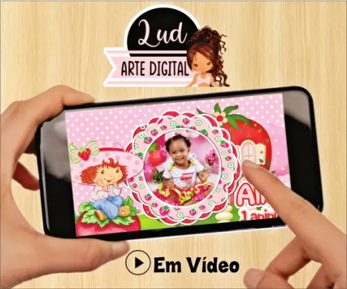 Convite Animado Moranguinho