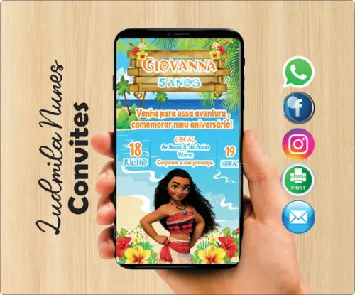 Convite Digital Moana
