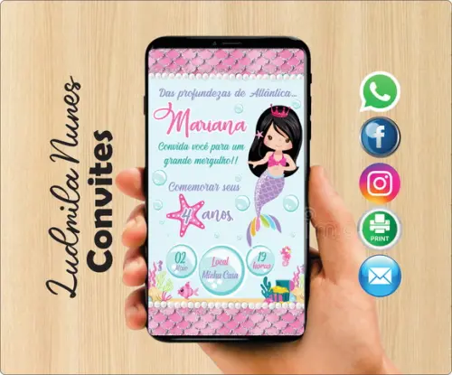 Convite Digital Sereia