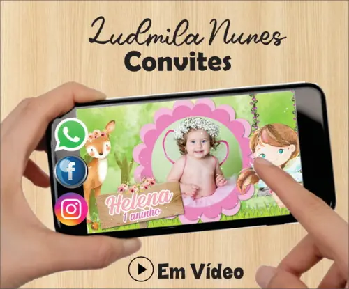 Convite Animado Bosque Das Fadas