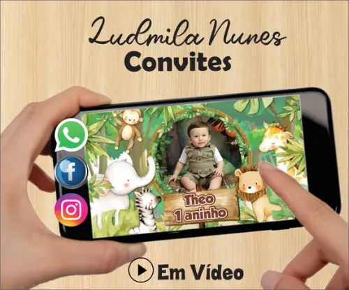 Convite Animado Safari