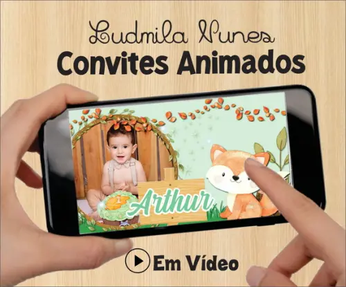 Convite Animado Bosque Encantado