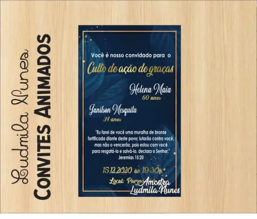 Convite Adulto Culto de Ação de Graças