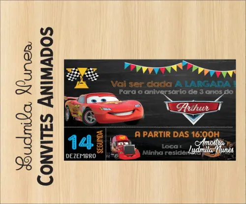 Convite Digital Carros