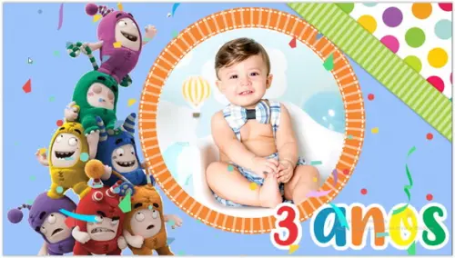 Convite Animado Oddbods