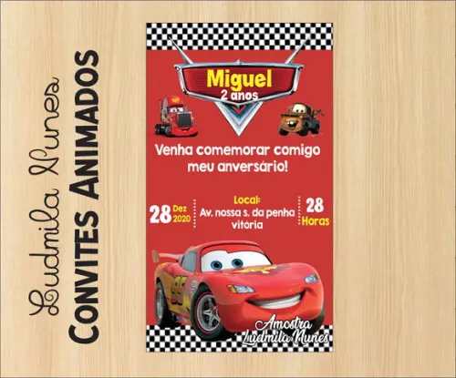 Convite Digital Carros