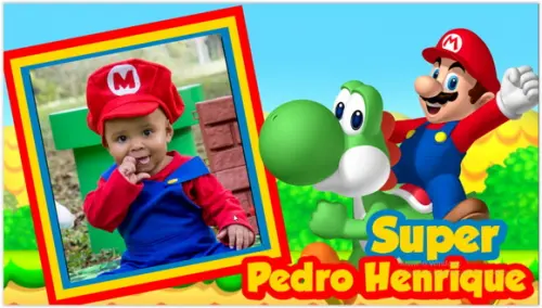 Convite Animado Super Mario