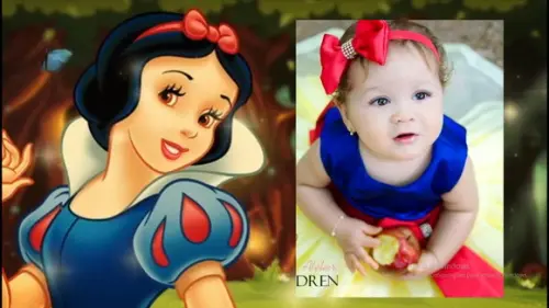Convite Animado Branca de neve