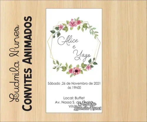 Convite Digital Casamento/noivado
