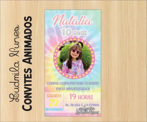 Convite Digital com foto Tie Day