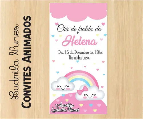 Convite Digital Chá Chuva de amor