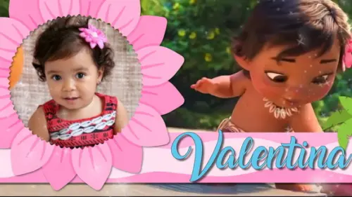 Convite Animado Moana Baby