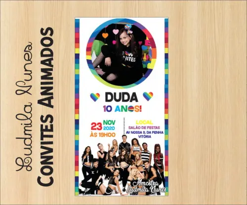 Convite Digital Com Foto Now United