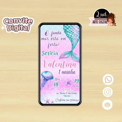 Convite Digital Sereia